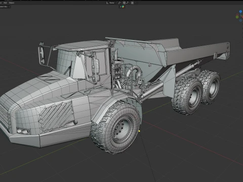 Volvo Articulated Hauler A40D 3D Model