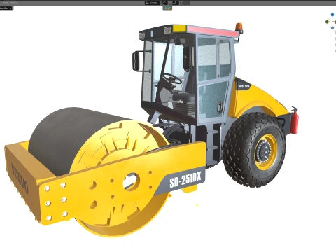 Volvo Soil Compactor SD251DX 3D Model