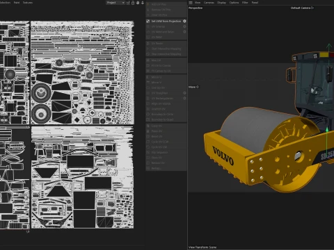 Volvo Soil Compactor SD251DX 3D Model