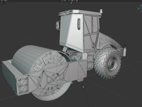 Volvo Soil Compactor SD251DX 3D Model