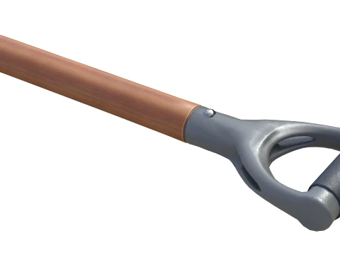 Border Garden Fork Tool 3D Model