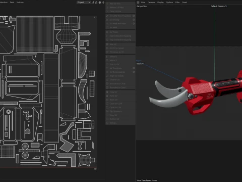 Cordless Pruner 3D Model