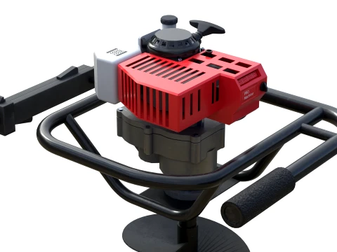 Earth Auger Garden Tool 3D Model