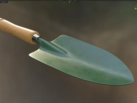 Garden Hand Spade 3D Model