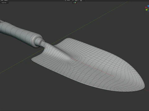 Garden Hand Spade 3D Model