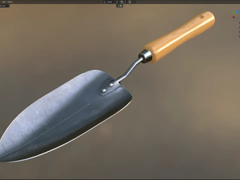 Garden Hand Trowel 3D Model