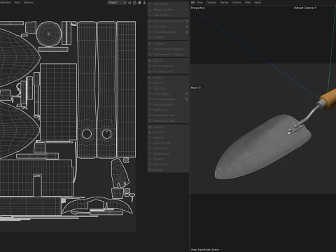 Garden Hand Trowel 3D Model