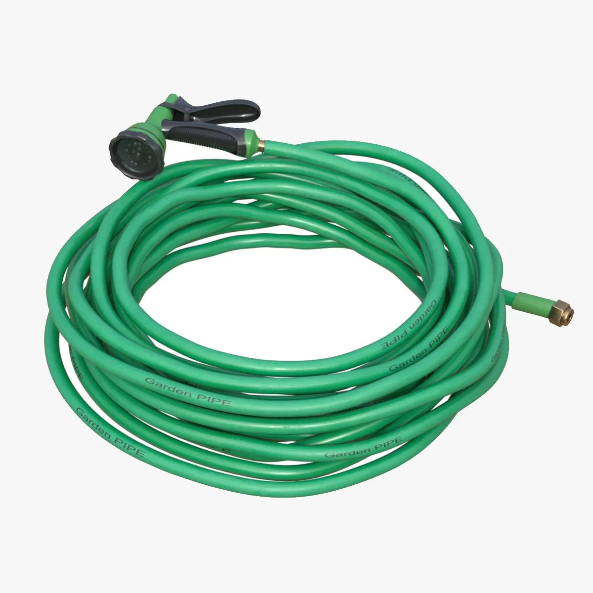 Garden Hose and Trigger Nozzle 3D Model .c4d .max .obj .3ds .fbx .stl .blend 