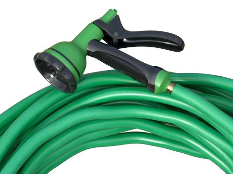 Garden Hose and Trigger Nozzle 3D Model