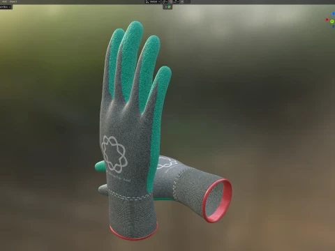 Gardening Gloves 3D Model