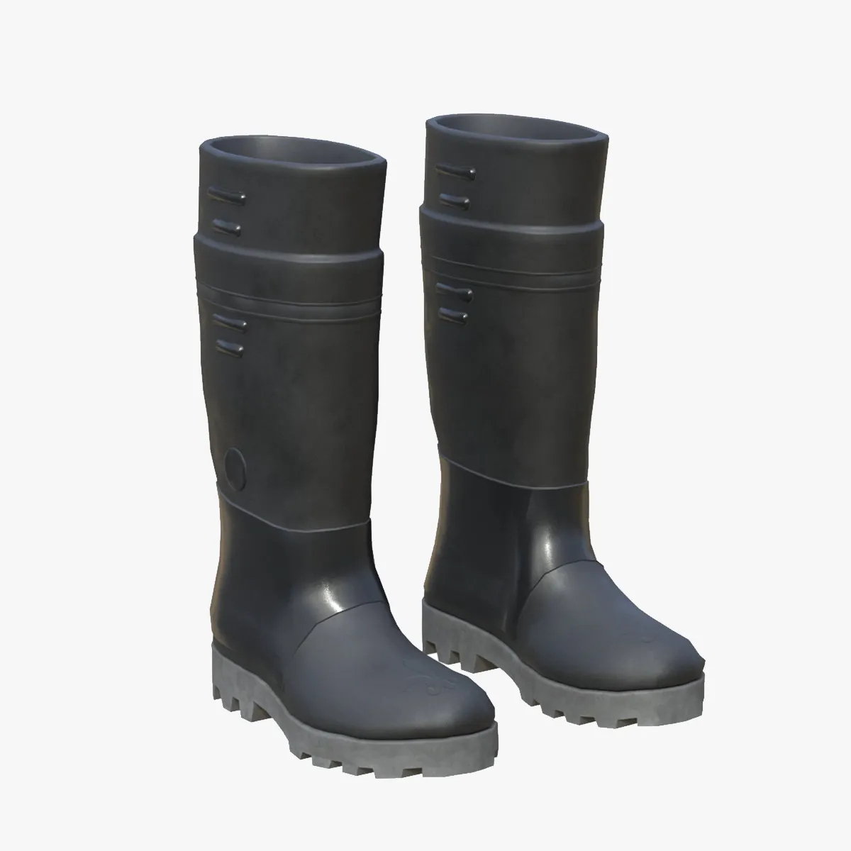 Gumboots 3D Model .c4d .max .obj .3ds .fbx .stl .blend 