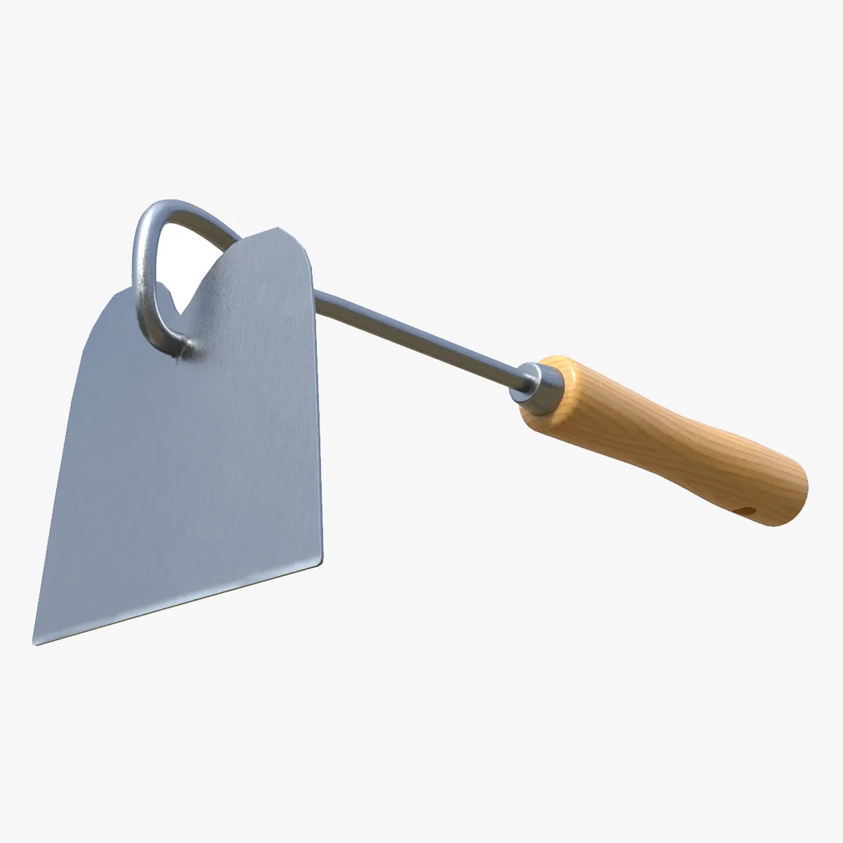 Hand Hoe Garden Tool 3D Model .c4d .max .obj .3ds .fbx .stl .blend 