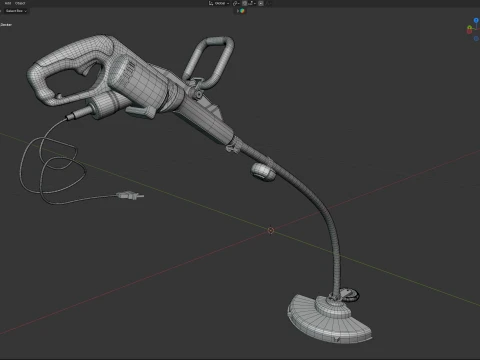 Lawn Trimmer Black Decker 3D Model