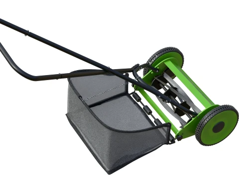 Manual Lawn Mower 3D Model