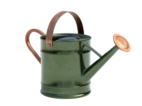 Metal Watering Can Copper 3D Model