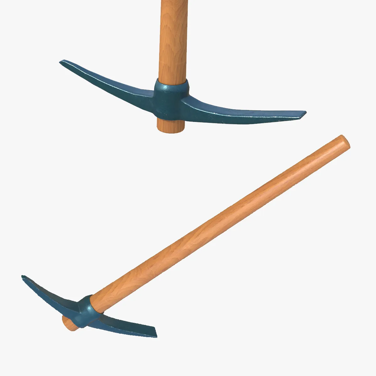 Pickaxe Tool 3D Model .c4d .max .obj .3ds .fbx .stl .blend 