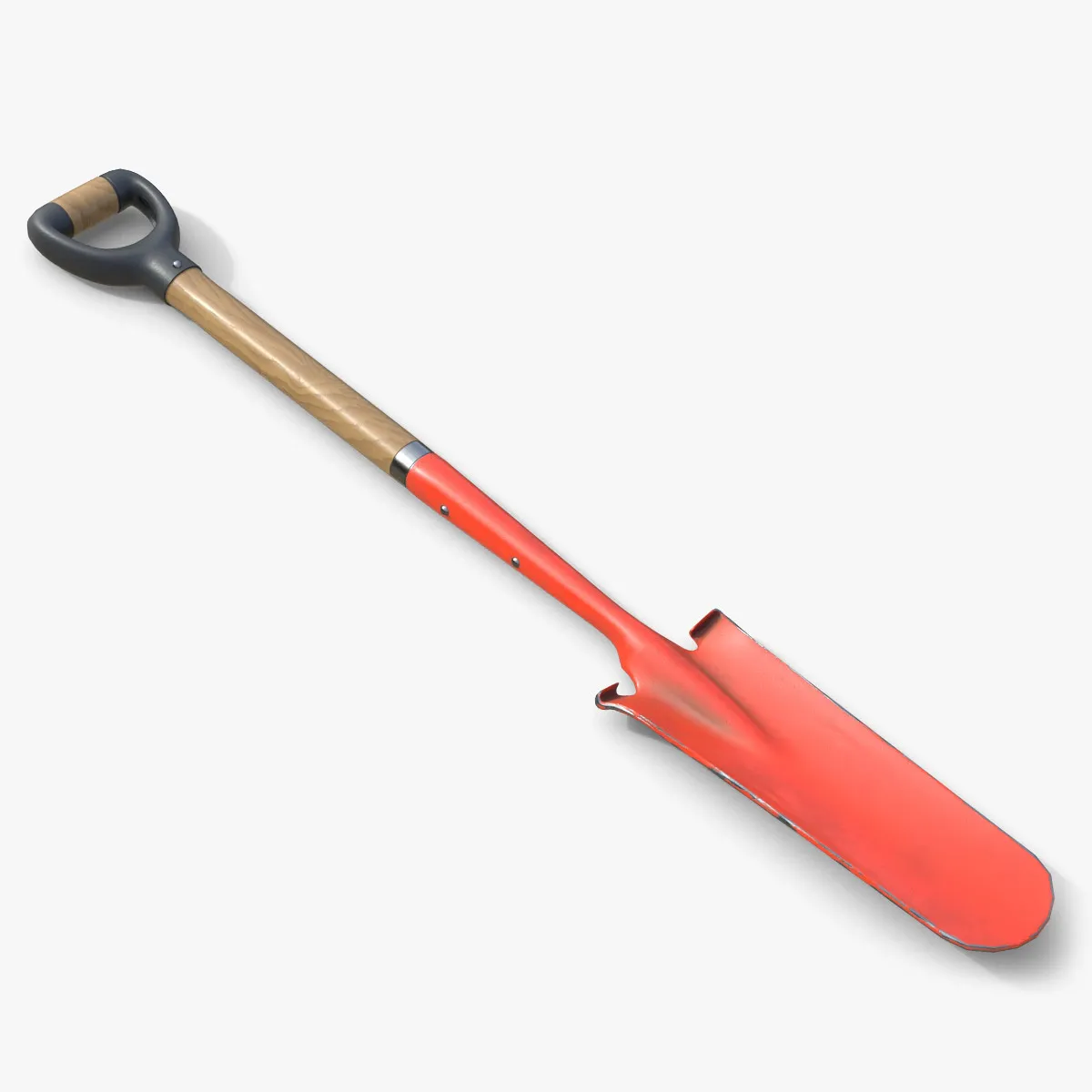 Planting Spade Tool 3D Model .c4d .max .obj .3ds .fbx .stl .blend 