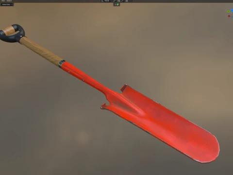 Planting Spade Tool 3D Model