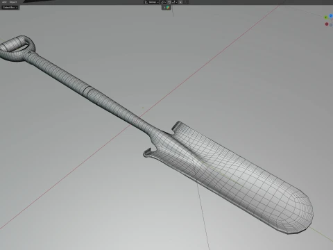 Planting Spade Tool 3D Model