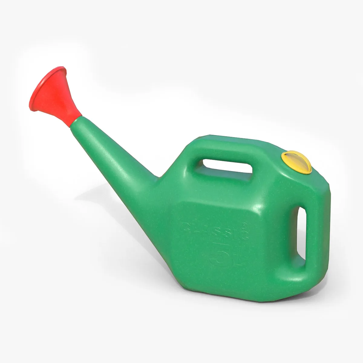 Plastic Watering Can 3D Model .c4d .max .obj .3ds .fbx .stl .blend 