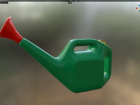 Plastic Watering Can 3D Model