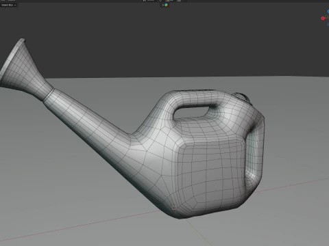 Plastic Watering Can 3D Model