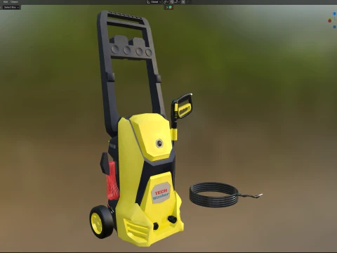 Lavadora de alta press&atilde;o Modelo 3D