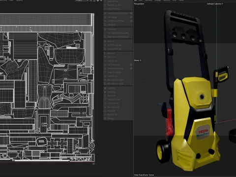 Lavadora de alta press&atilde;o Modelo 3D