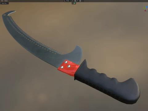Pruning Saw Tool 3D Model