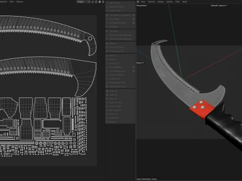 Pruning Saw Tool 3D Model
