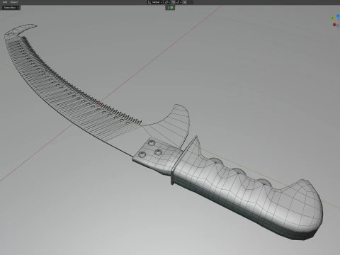 Pruning Saw Tool 3D Model