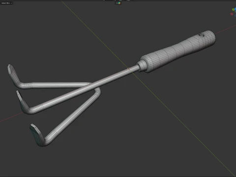 Ferramenta de jardim ancinho Modelo 3D