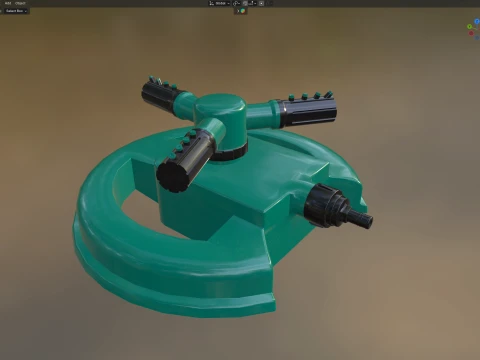 Rotating Garden Sprinkler 3D Model