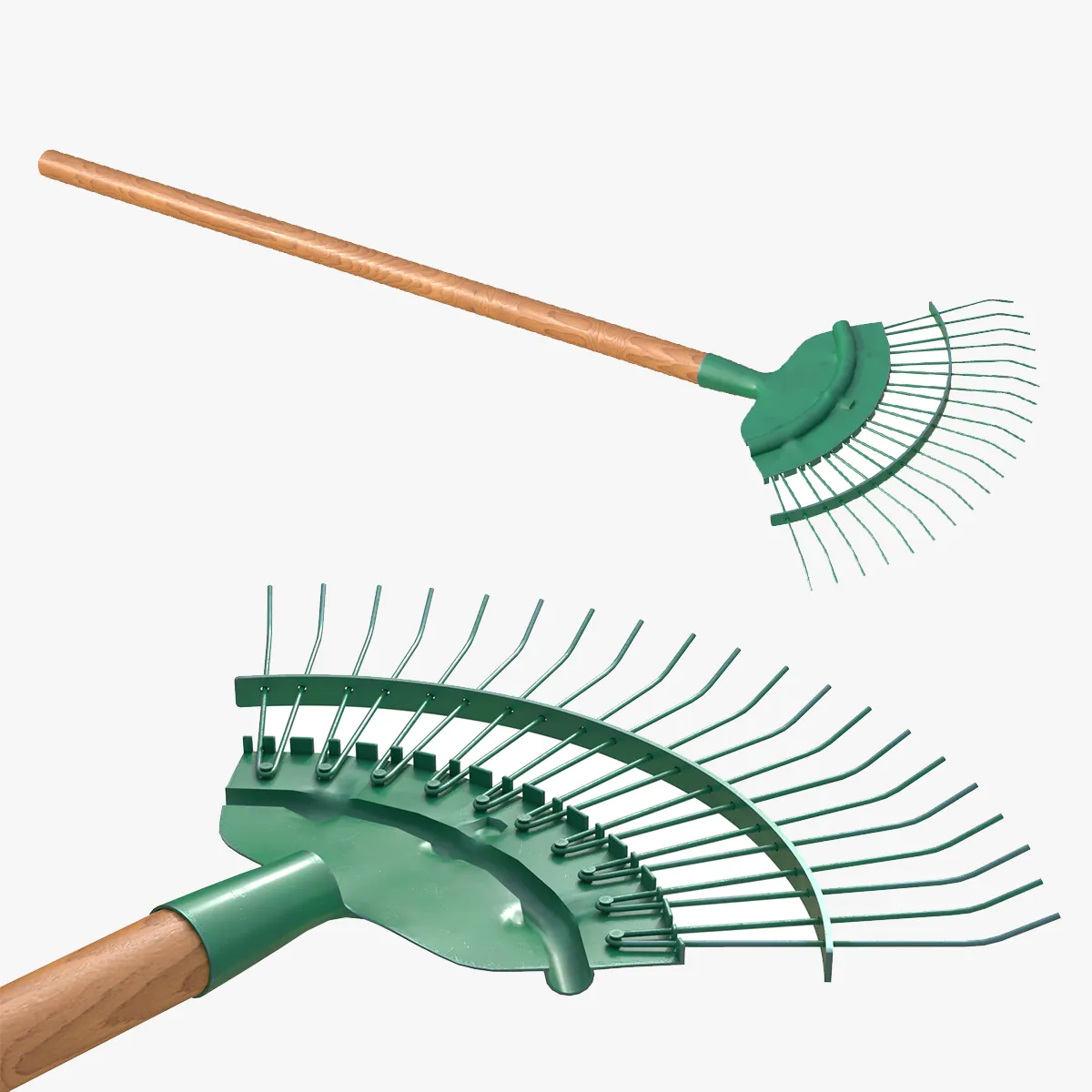 Springbok Rake Bulldog Gardening Tool 3D Model .c4d .max .obj .3ds .fbx .stl .blend 