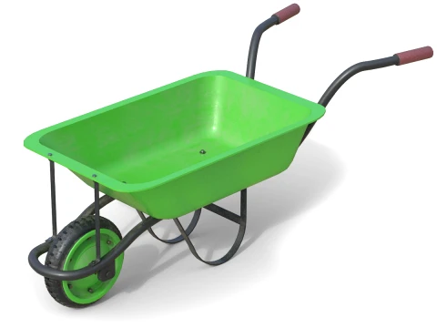 Wheelbarrow Green 3D Model