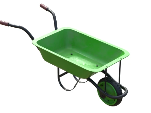 Wheelbarrow Green 3D Model