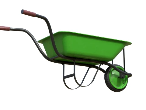 Wheelbarrow Green 3D Model
