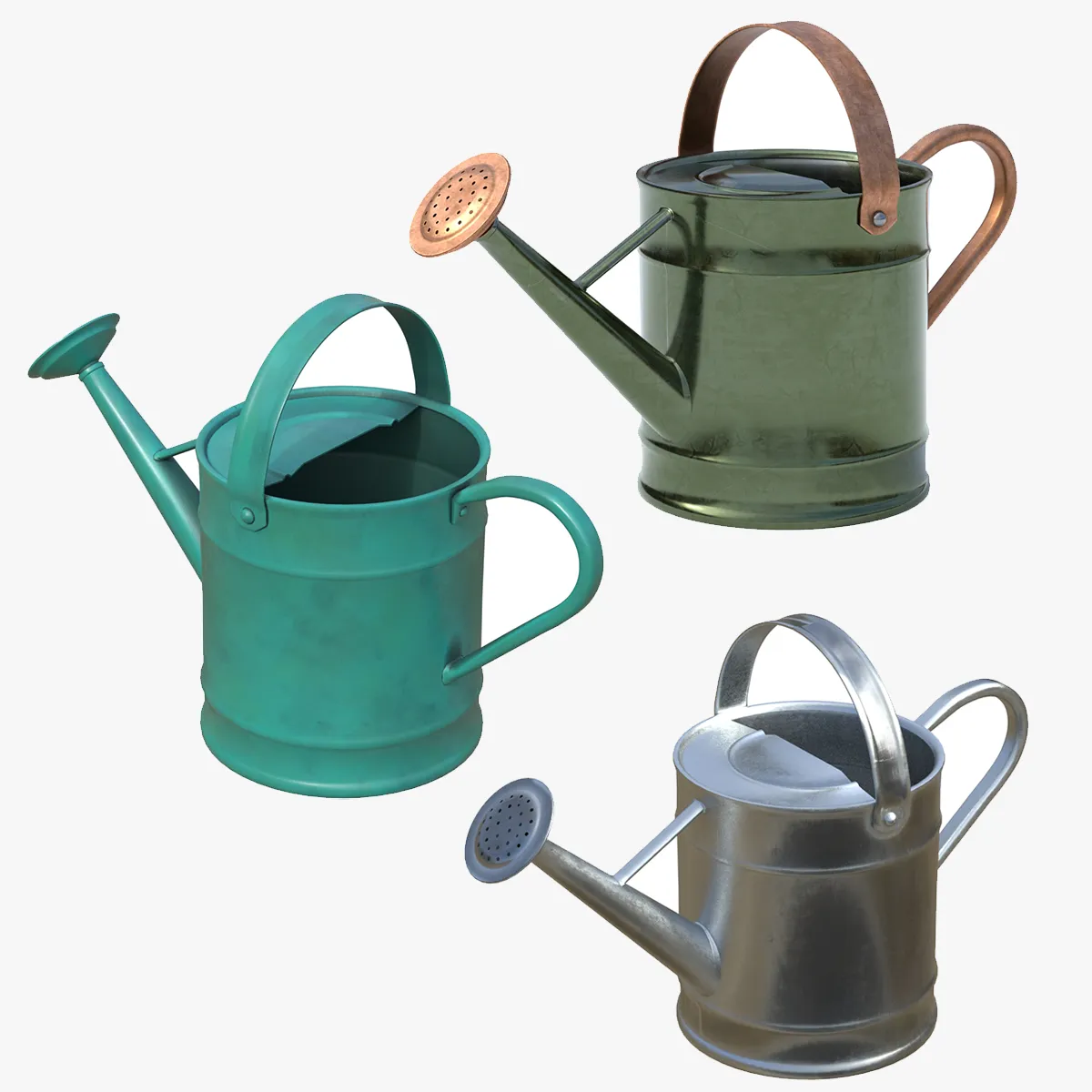 Metal Watring Can 3D Model .c4d .max .obj .3ds .fbx .stl .blend