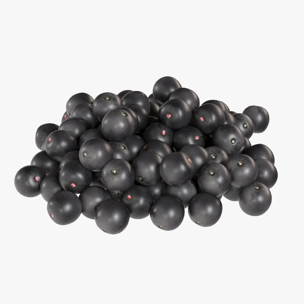 Acai Berry Pile 3D Model .c4d .max .obj .3ds .fbx .stl .blend