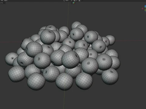 Acai Berry Pile 3D Model