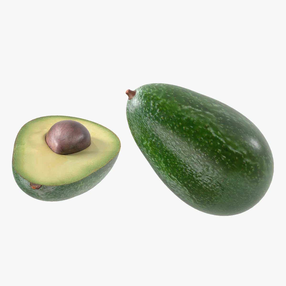 Avocado 3D Model .c4d .max .obj .3ds .fbx .stl .blend 