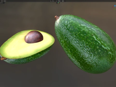 Avocado 3D Model