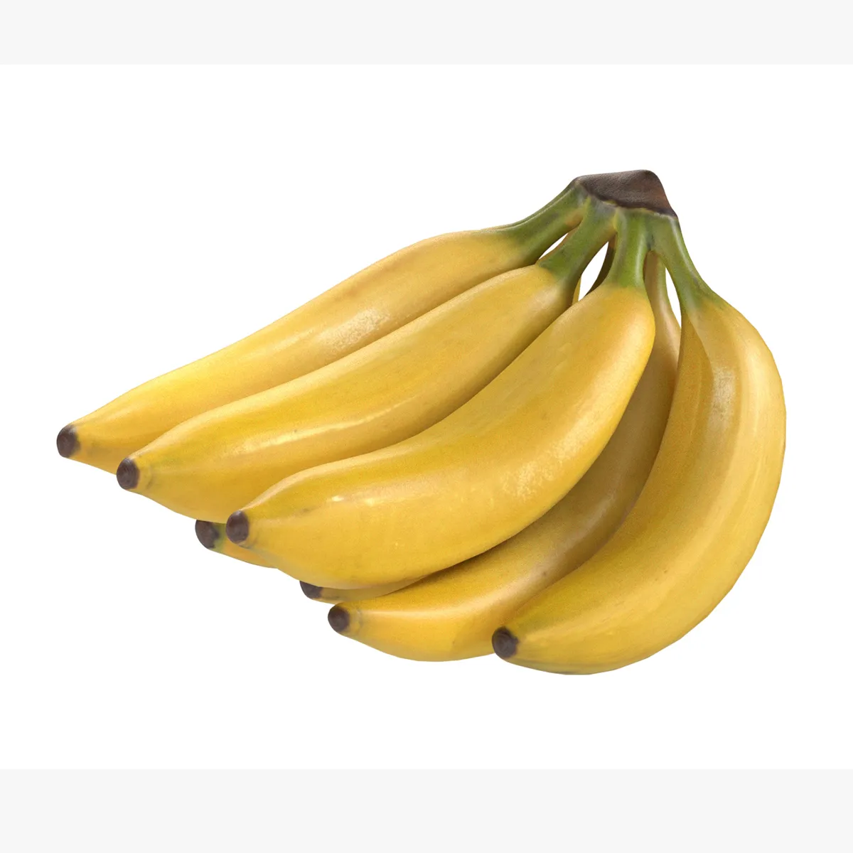 Banana Bunch 3D Model .c4d .max .obj .3ds .fbx .stl .blend 