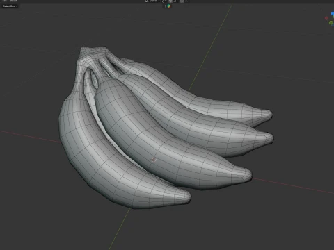 Banana Bunch 3D Model