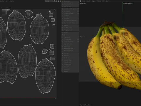 Banana Bunch Ripened 3D Model
