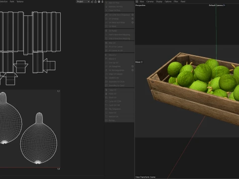 Breadfruit Wooden Crate 3D Model