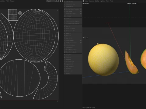 Cantaloupe Melon 3D Model