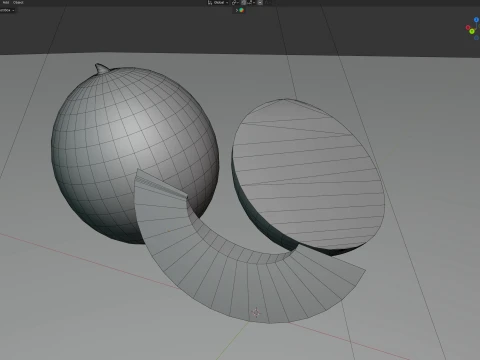 Cantaloupe Melon 3D Model