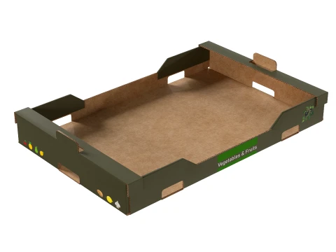 Obstkiste aus Pappe 3D Modell