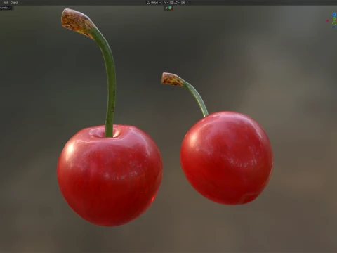 Cereja Modelo 3D